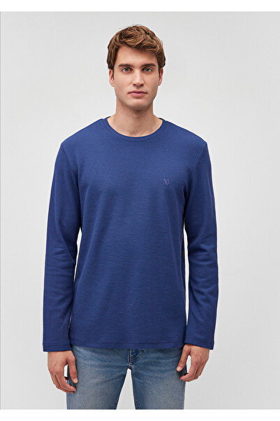 Mavi Uzun Kollu Lacivert Basic Tişört Slim Fit / Dar Kesim 065755-70722