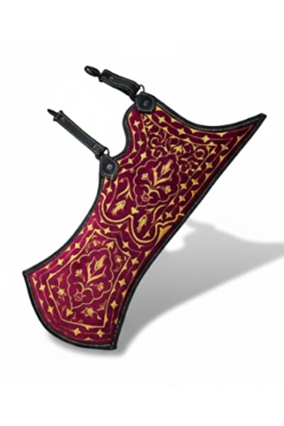 Otto Geleneksel Okçu Tirkeş Deri + Kadife +Nakış -2429343