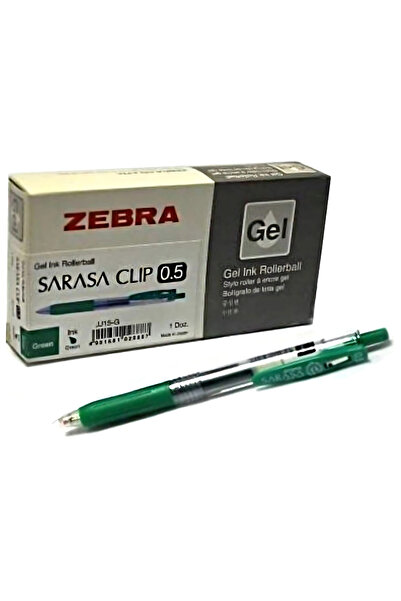 Zebra Technologies Zebra Sarasa Clip Gel Ink Rollerball Green 0.5mm