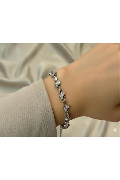 ısıkkonya سوار نسائي أنيق، نجمي، نحاسي، مقاوم للصدأ، لا يسود [لا يسبب الحساسية]