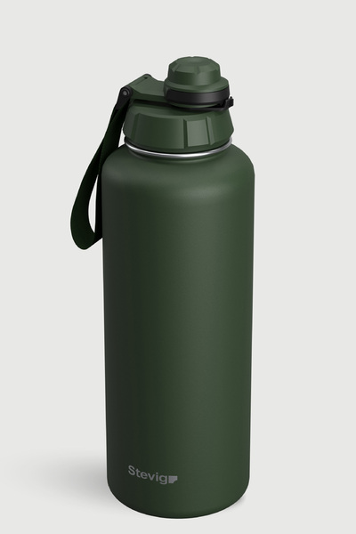 Stevig 1 Hand Leak-Proof Steel Thermos 1500 ml Green St-252