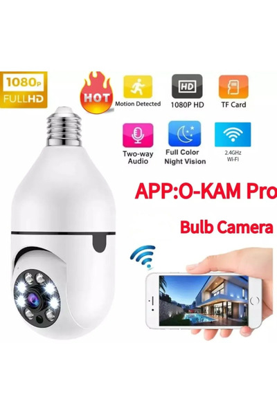 O-KAM 4045 Blub Lamba Robot Kamera 4mm Lens Wifili Okam Pro Uygulama