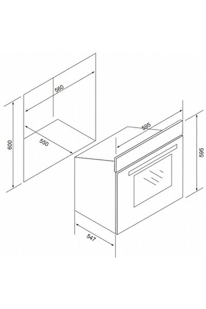Esty Statik Ankastre Fırın AEF6601B04 Siyah