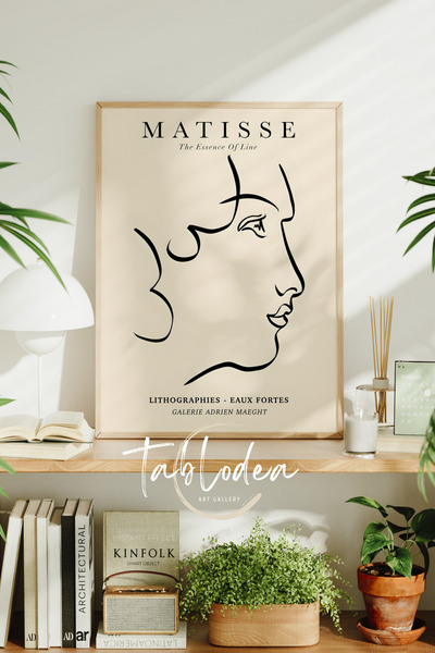 tablodea Tablou cu poster înrămat în stil boem Matisse, Tablou decorativ mini...