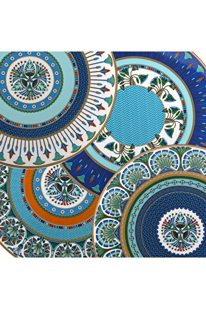 Lucky Art Calista Bone 27cm Set of 4 Plates