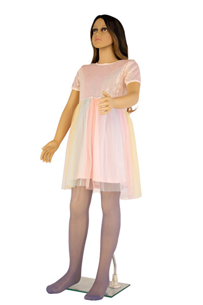 PETRA-ELISA Children's Lycra 20 Den Iolanda Tights, Indigo Grey, 6-9 years