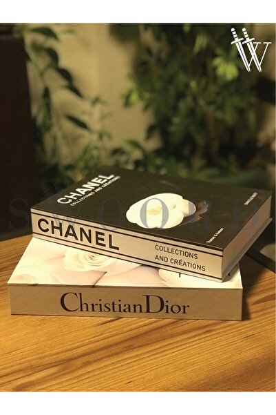SWOORD Dekoratif Kutu 2'li Set Kitap Görünümlü Kutu