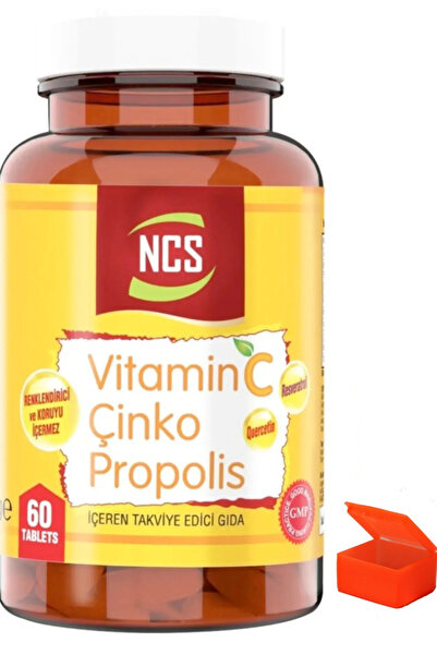NCS Vitamin C 1000 Mg Çinko Propolis 60 Tablets Hap Kutusu