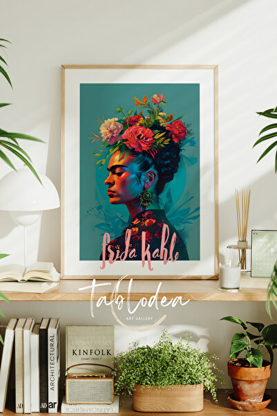 tablodea Tablou retro cu ramă cu femeie, Tablou decorativ modern cu femeie, T...