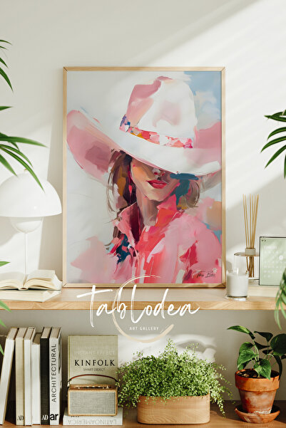 tablodea Tablou cu poster înrămat cu tematică Cowgirl, Pictură decorativă mod...