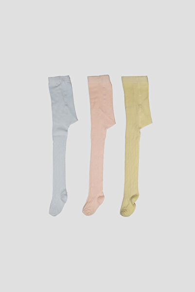 Defne Baby 3 Pairs of Cotton Girls and Baby Pantyhose