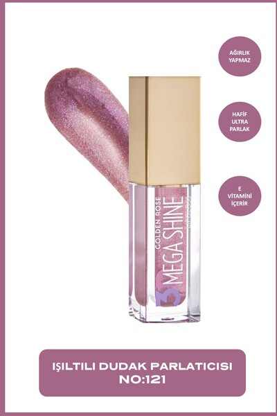 Golden Rose 3D Mega Shine Lipgloss No:121 Sparkle