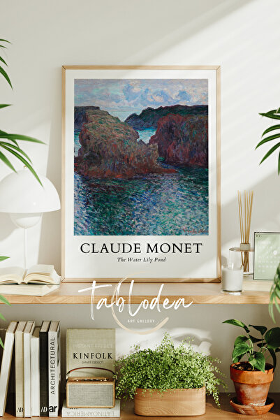 tablodea Tablou cu poster înrămat vintage modern Claude Monet, Pictură decora...