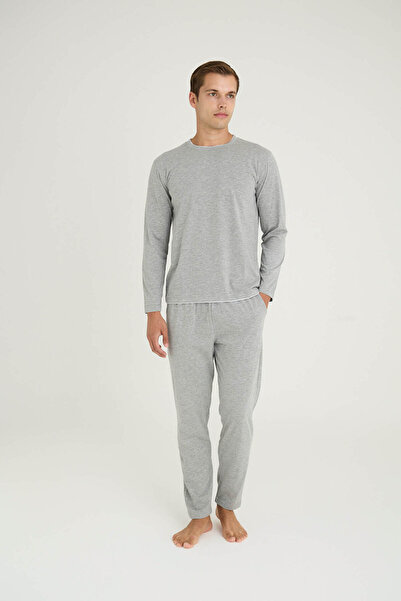 KLY Men's Midi Collar Pajama Set Comfortable Sleep Modern Design
