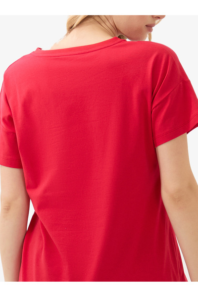 Blackspade Women's V-Neck T-Shirt 60584 - Red