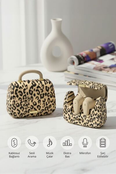 Piranha 9980-C Çanta Tasarımlı TWS Kablosuz Bluetooth Kulak İçi Kulaklık / Bluetooth V5.4 / Type-C / Şarjlı