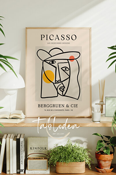 tablodea Poster Picasso în stil boem, înrămat, pictură murală abstractă, deco...