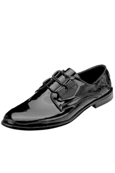 İriadam Nv1911 Μαύρα λουστρίνια ανδρικά παπούτσια σε μεγέθη 45,46,47,48,49,50