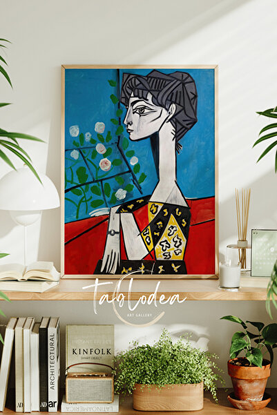 tablodea Πίνακας με κορνίζα από τον Πάμπλο Πικάσο, αφηρημένη ζωγραφική με γυν...