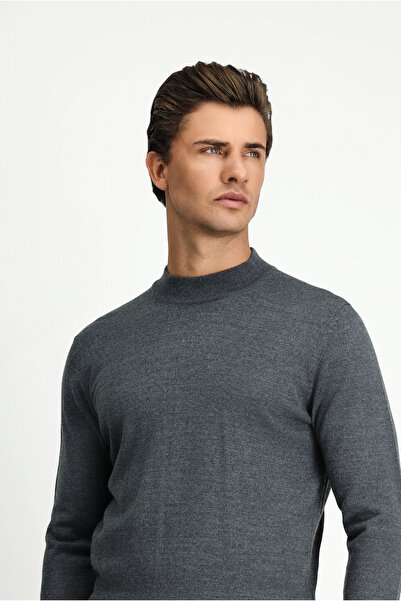 Kiğılı Half Turtleneck Regular Fit Woolen Knitwear Sweater