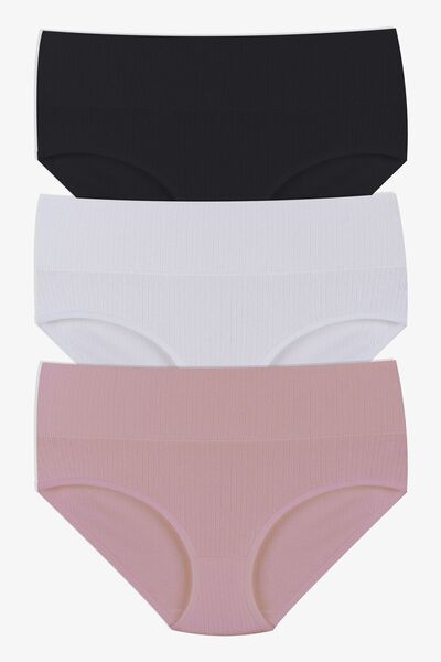 koza iç giyim Chiloți de recuperare cu talie înaltă din 3 piese pentru femei