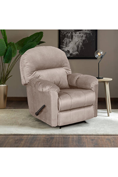 Lazy Vibes Recliner Chair Sky, Rocking & Rotating, Velvet