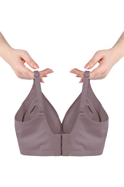 koza iç giyim Безжичен сутиен с невидима оребрена камизола без банели