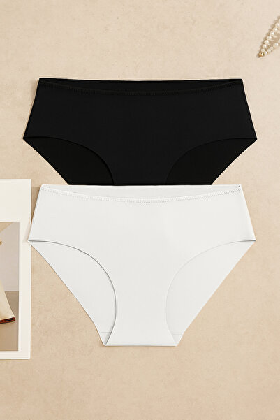 koza iç giyim 2’li Lazer Kesim Dikişsiz Basic Iz Yapmaz Külot
