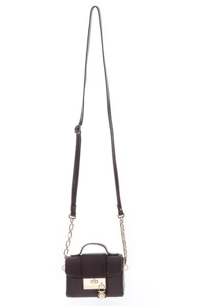 EXPLOSION Kilit Aksesuarlı El Omuz Çapraz Kullanımlı Mini Çanta