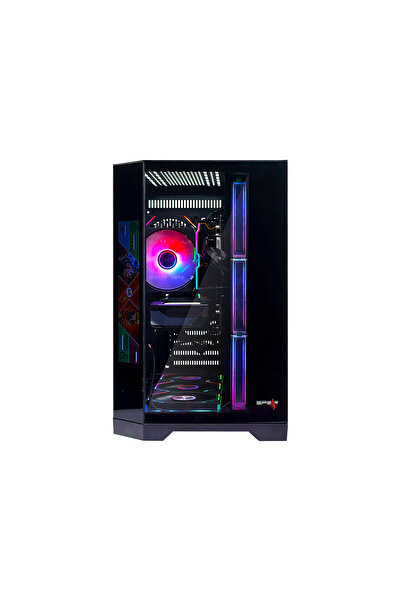 SPEARPC Gaming i5-14400F, RTX 5060 8GB, 32GB DDR5, 1TB SSD, 600W, Corner LCD Screen, ARGB 7 Fans, Win 11 Pro