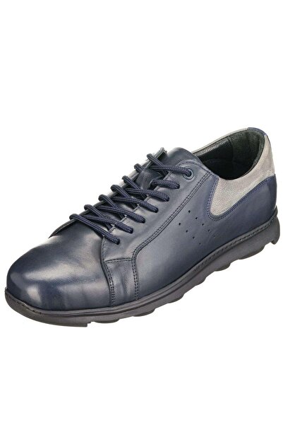 İriadam 45-46-47-48-49-50 Number Gg8013 Dark Navy Blue Calfskin Rubber Sole C...