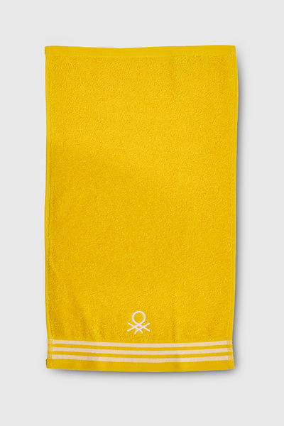 Benetton Home 5 Pieces Bath Towel Hand Face Body Yellow 100% Cotton 30X50 cm Face Towel