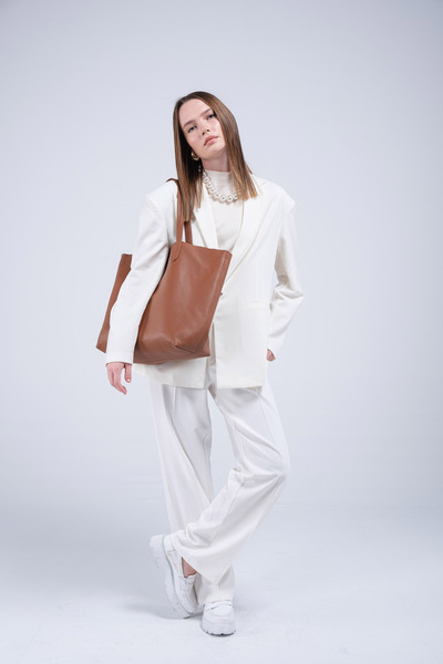 Lucien Alexia Hakiki Deri Taba Kadın Shopper Çanta SMR7418 - Lucien Alexia