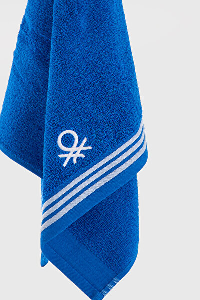 Benetton Home 5 штук рушників для ванної кімнати, рушників для обличчя та тіла, синього кольору, 100% бавовна, 30x50 см, рушник для обличчя