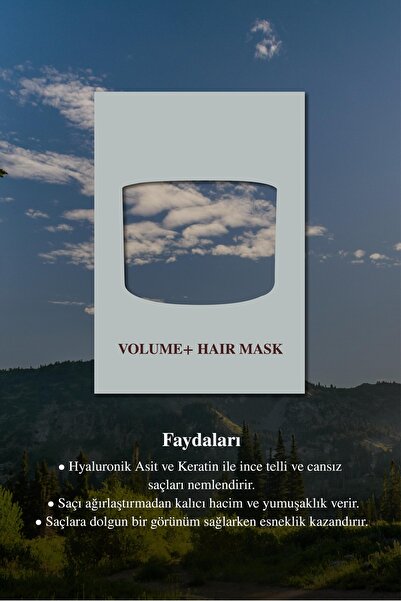 Clara Hygienics Volume+ Dolgunlaştırıcı Saç Maskesi 300 ml - Hacim Veren Canlandırıcı Vegan (İnce Telli Saçlar)