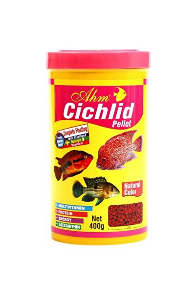 Ahm Cichlid Pellet Natural Colour 1000 ml. SKT:08/2028
