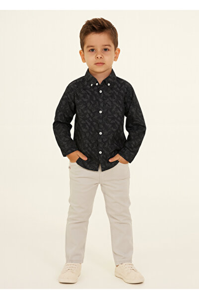 Casabony Set cămașă și pantaloni din gabardină pentru băiat