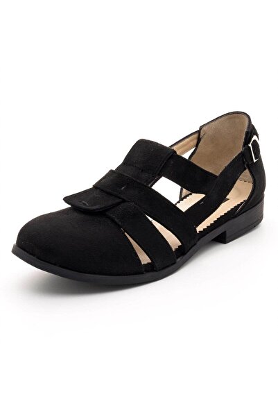 İriadam 6259 Black Suede Large Size Women's Shoes