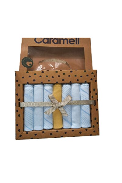 Caramell مناديل مبللة للفم للأطفال من ماي بيبي كومسال، 100% قطن، 7 قطع، موسم ...