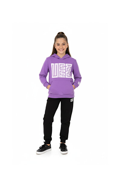 CRASSİ Σετ αθλητικής φόρμας για κορίτσια με κουκούλα και τσέπη