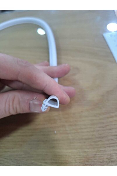 ARON (15 METRE) Yandan Tırnaklı Beyaz Amerikan Panel Kapı Kasa Fitili Conta 10mm