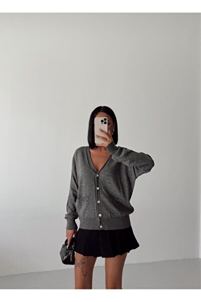 mydukkan.co Smoked Sirena Pocket Knitwear Cardigan