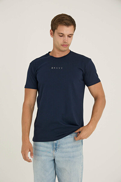 KLY Ανδρικό μπλουζάκι με μεγάλο λαιμόκοψη T-511B