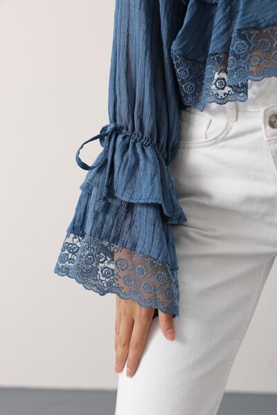 Le Savu SHILSEE ΓΥΝΑΙΚΕΙΑ ΔΑΝΤΕΛΕΣ ΜΠΟΥΛΑΝΤΙΚΗ ΜΠΟΥΛΑΝΤΙΚΗ ΜΠΛΟΥΖΑ ΙΝΔΙΓΟ