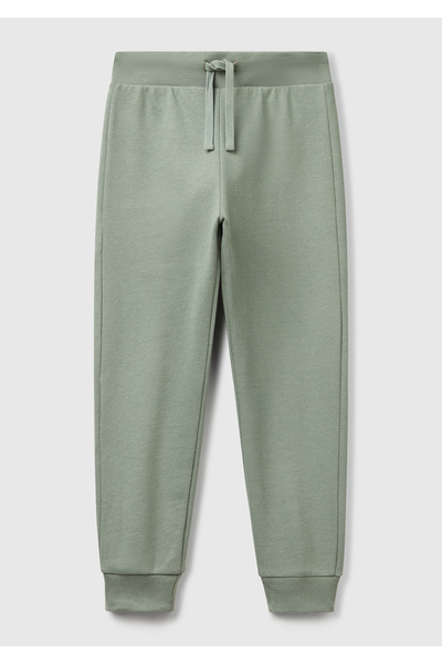 United Colors of Benetton Долнище за момчешки анцуг с лого и заден джоб в как...