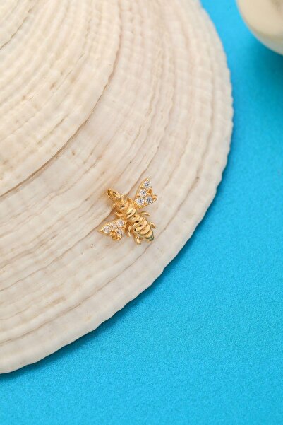 KILIÇOĞLU Minimal Arı Figürlü 14 Ayar Altın Kolye Ucu Anmn672