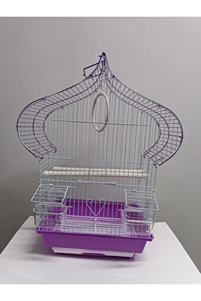 netx Damla Mor Kafes H1105A-R 40x23x52 cm Kanarya Muhabbet Kuşu için