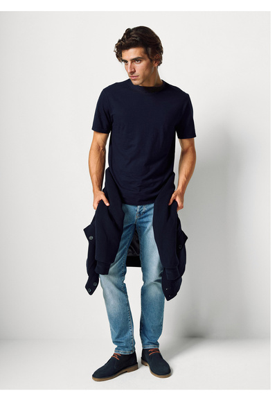 United Colors of Benetton Μπλουζάκι Benetton Crew Neck Slub