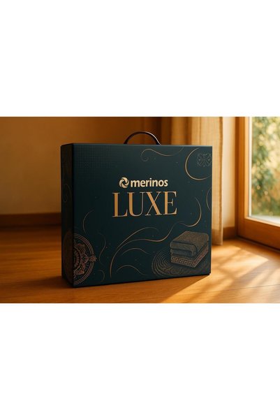 Merinos Set cuvertură de pat dublu Luxe 3 piese 230x250