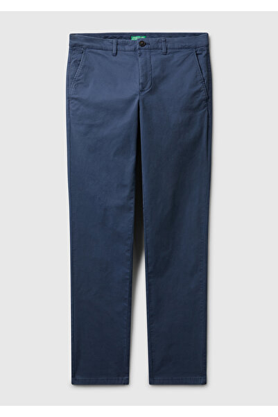 United Colors of Benetton Ανδρικό παντελόνι Chino Aviator Blue Slim Fit